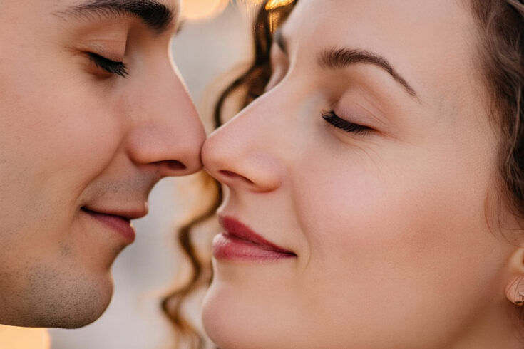 Alt= "kissing and oral health"